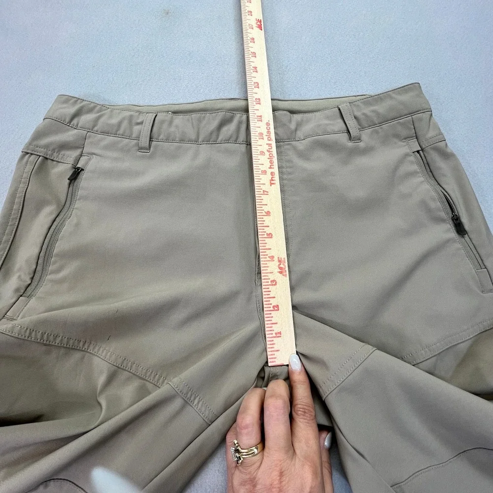 Columbia Triple Canyon Hiking Pants 36 X‎ 32 Tan Bungee Ankle Gorpcore Outdoor